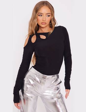 Shop Pretty Little Thing Womens Black Bodysuits up to 80% Off