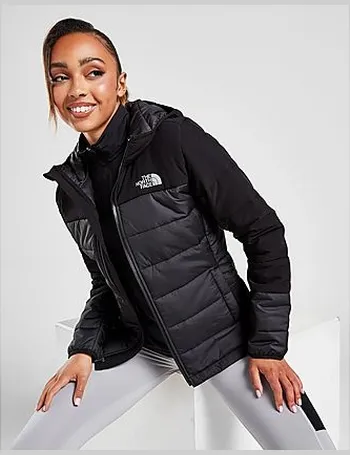 north face panel padded jacket