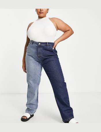 DON'T THINK TWICE PETITE DTT Petite Veron Relaxed Fit Mom Jeans In Light  Blue Wash for Women