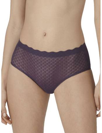 Sloggi Zero Feel Lace high waist brief in black