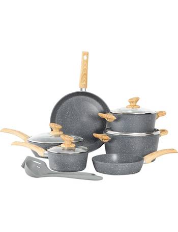 Tefal Induction G155S844 Non-Stick Cookware Set 8 Pieces-Black, saucepans,  Aluminium