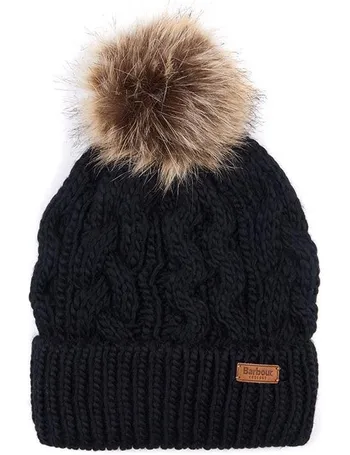 women's barbour penshaw cable beanie