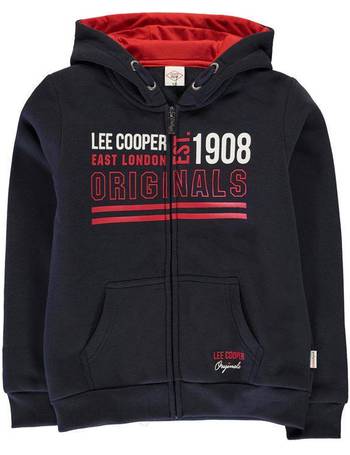 Lee Cooper London OTH Hoodie Youngster Boys Hoody Hooded Top Full Length Sleeve 