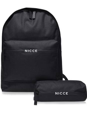 RRP £34.99 Nicce Nate Black Reflective Backpack NA15 