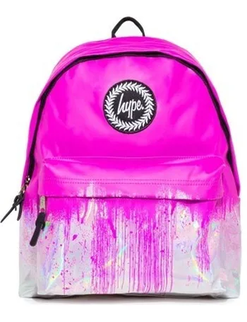 hype camo pink floral boxy backpack