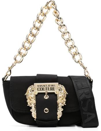 Buy Versace Jeans Couture Women Dark Brown Solid VJC Crossbody Bag With  Buckle & Chain Strap for Women Online