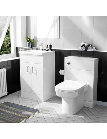 Nes Home Toilet Seats Dealdoodle, Haywood Grey 600mm Modern Sink Vanity Unit Toilet Package