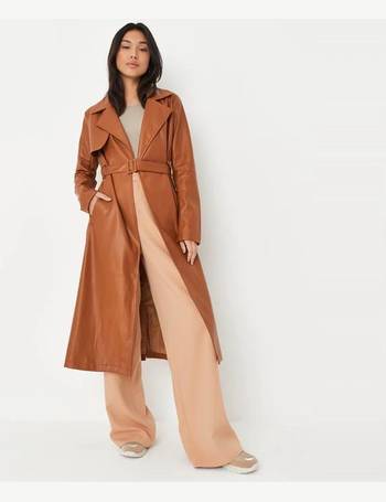 Missguided trench outlet coat in camel