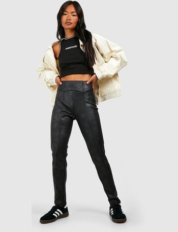 boohoo Petite Faux Leather Leggings