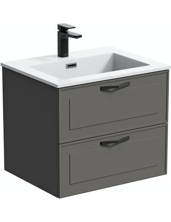 Mode Vanity Units Dealdoodle, Mode Austin White Wall Hung Vanity Unit And Basin 600mm