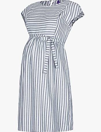 Seraphine Presley, Maternity and Nursing Dress, Light Blue/White