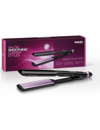 Babyliss 2179ku keratin outlet shine wide hair straightener