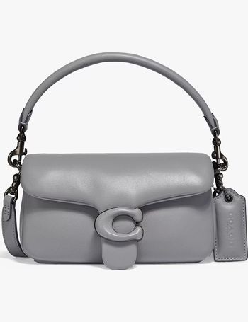 Coach Pillow Tabby 18 Leather Shoulder Bag, Black at John Lewis