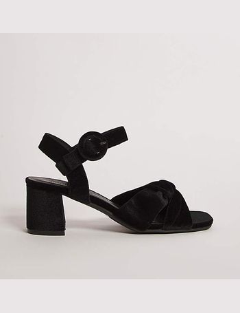 Flare Heeled Sandals Wide