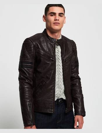 superdry speedster leather jacket