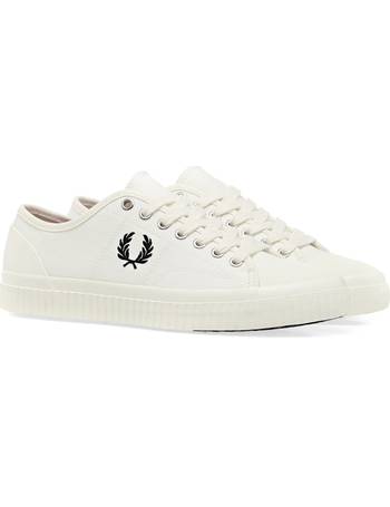 Fred Perry Aubrey Amy Poly Womens Red Mahogany Nylon Plimsoll Trainers 
