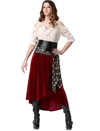 Pioneer Woman Costume Prairie Pioneer Dress Plus Size 1X 