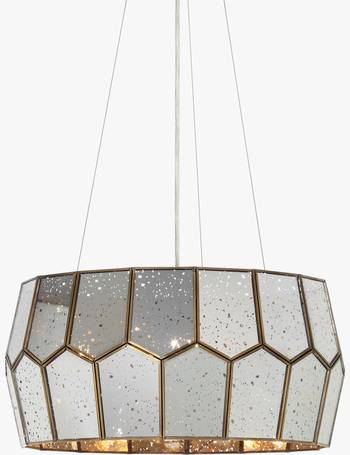 John Lewis Ceiling Lights With Antique Brass Up To 75 Off Dealdoodle - Romy Easy To Fit Mirrored Glass Ceiling Shade Gold