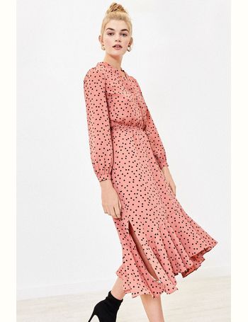 next pink spotty dress