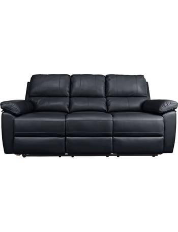 Argos 3 Seater Recliner Sofas Up, Argos Home Toby 2 Seater Faux Leather Recliner Sofa Black