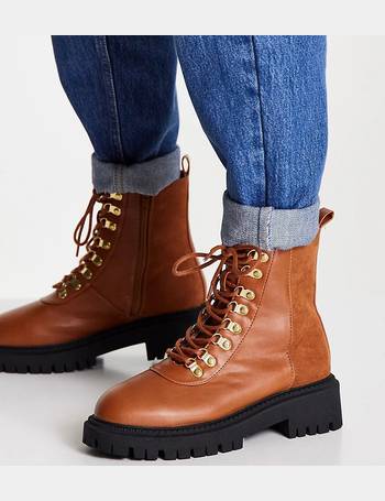 london rebel snow boots in beige