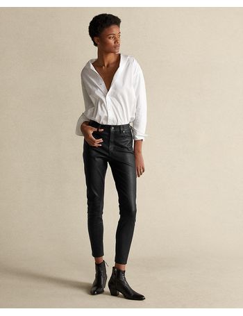 Shop Polo Ralph Lauren Leather Trousers for Women up to 45% Off | DealDoodle