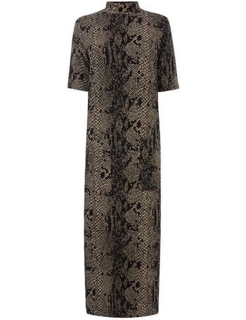 Warehouse snake print clearance dress