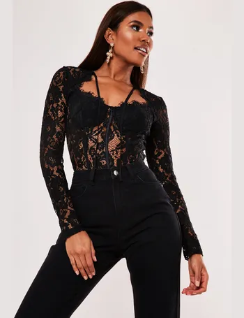 long sleeve body suit lace