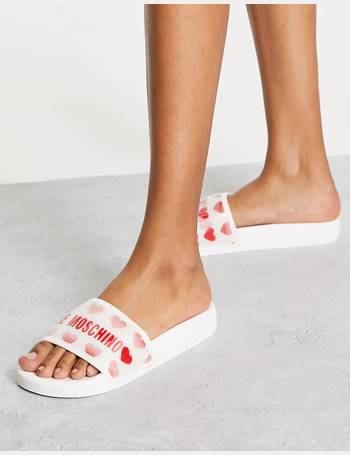 Love moschino best sale womens sliders