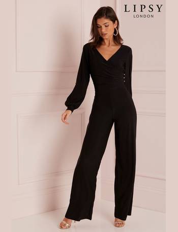 Lipsy jewel cuff long sleeve jumpsuit on sale