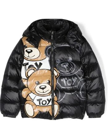 Winter Teddy Patch nylon and corduroy down jacket