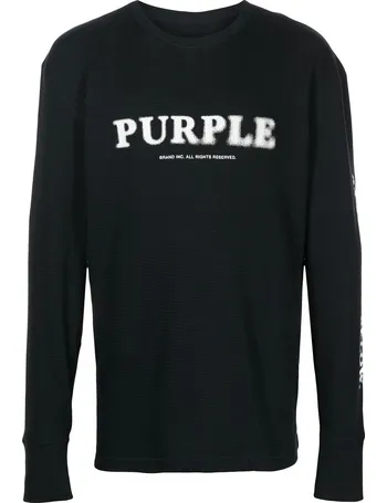 Purple Brand logo-print T-shirt - Farfetch