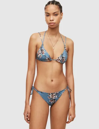 ALLSAINTS Nico Monogram Triangle Bikini Top