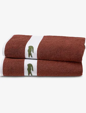 LACOSTE - Friendly organic-cotton bath sheet 100cm x 150cm