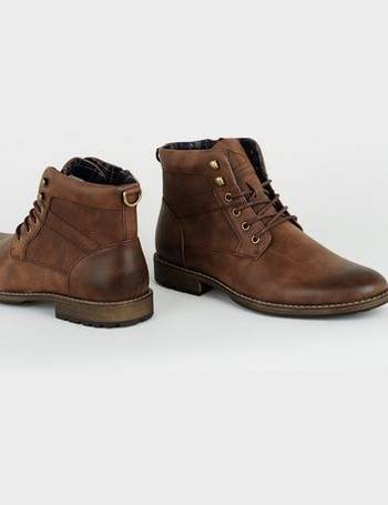 new look mens brown boots