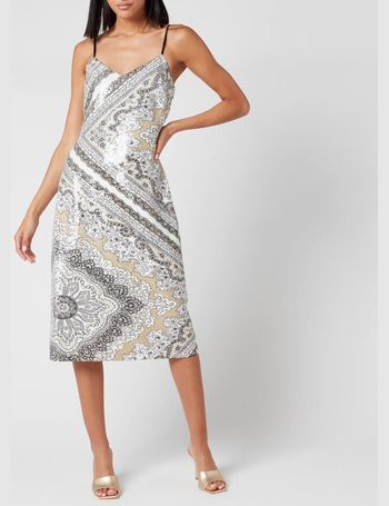 michael kors sequin slip dress