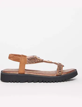 ladies beaded sandals