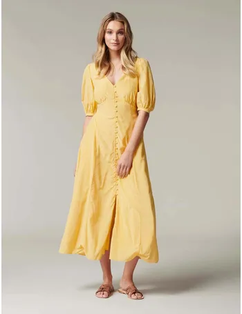 elmira puff sleeve midi dress