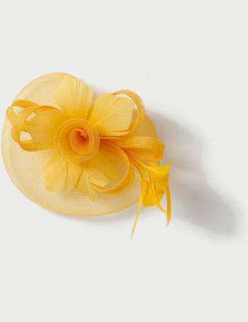 yellow fascinator debenhams