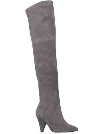 kurt geiger grey knee high boots