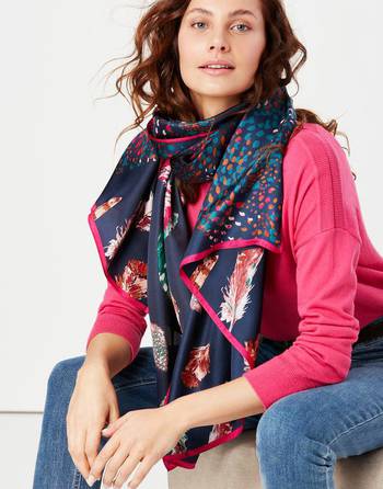 Joules Bloomfield Square Silk Printed Scarf 214624