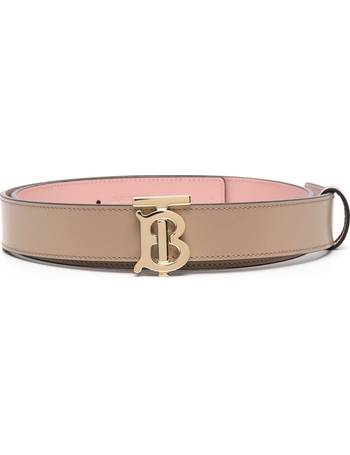 Burberry Double B Buckle Leather Belt - Farfetch