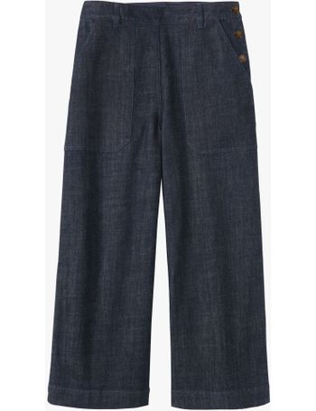 Toast Pleat Front Trousers, Indigo