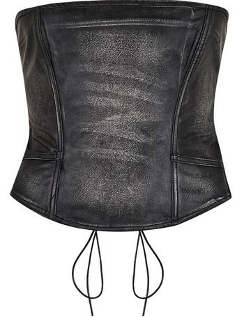 Jaded London Strapless Buckle Corset Top