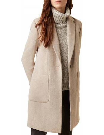 various sizes GREAT PLAINS 'Blenheim' camel midi winter coat brand new 