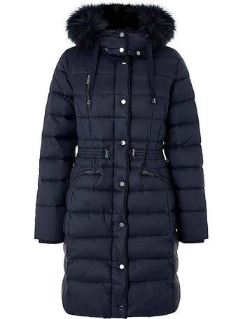 Monsoon blue hallie long padded 2025 coat