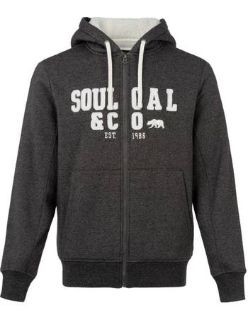 SoulCal Womens Varsity Towel Logo Hoodie OTH Hoody Hooded Top Long Sleeve 