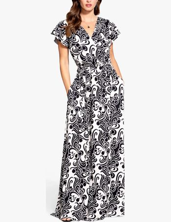 HotSquash Sequin Maxi Dress, Black at John Lewis & Partners