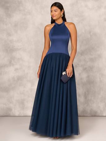 Shop Adrianna Papell Women s Navy Blue Dresses up to 90 Off