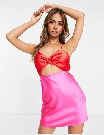 Shop Miss Selfridge Women's Pink Satin Dresses up to 70% Off